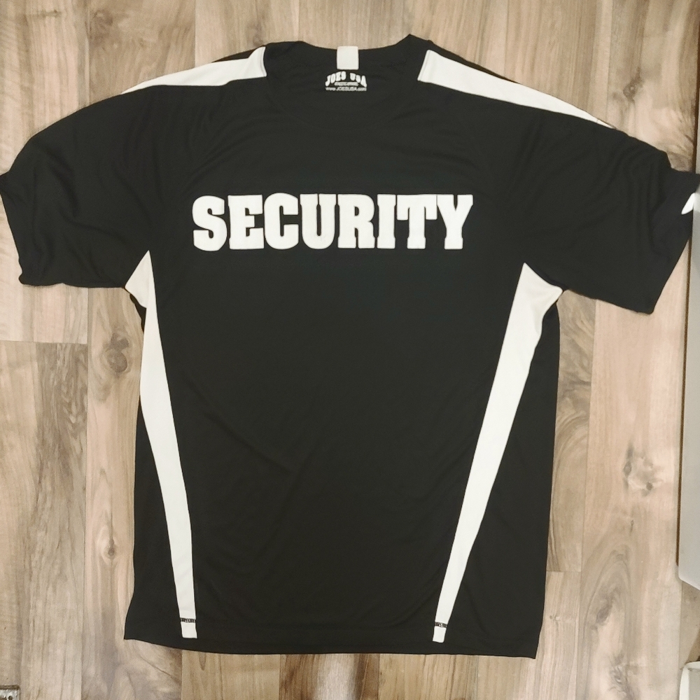Joe's USA mens Security short sleeve shirt size large